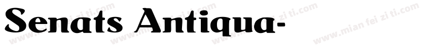 Senats Antiqua字体转换